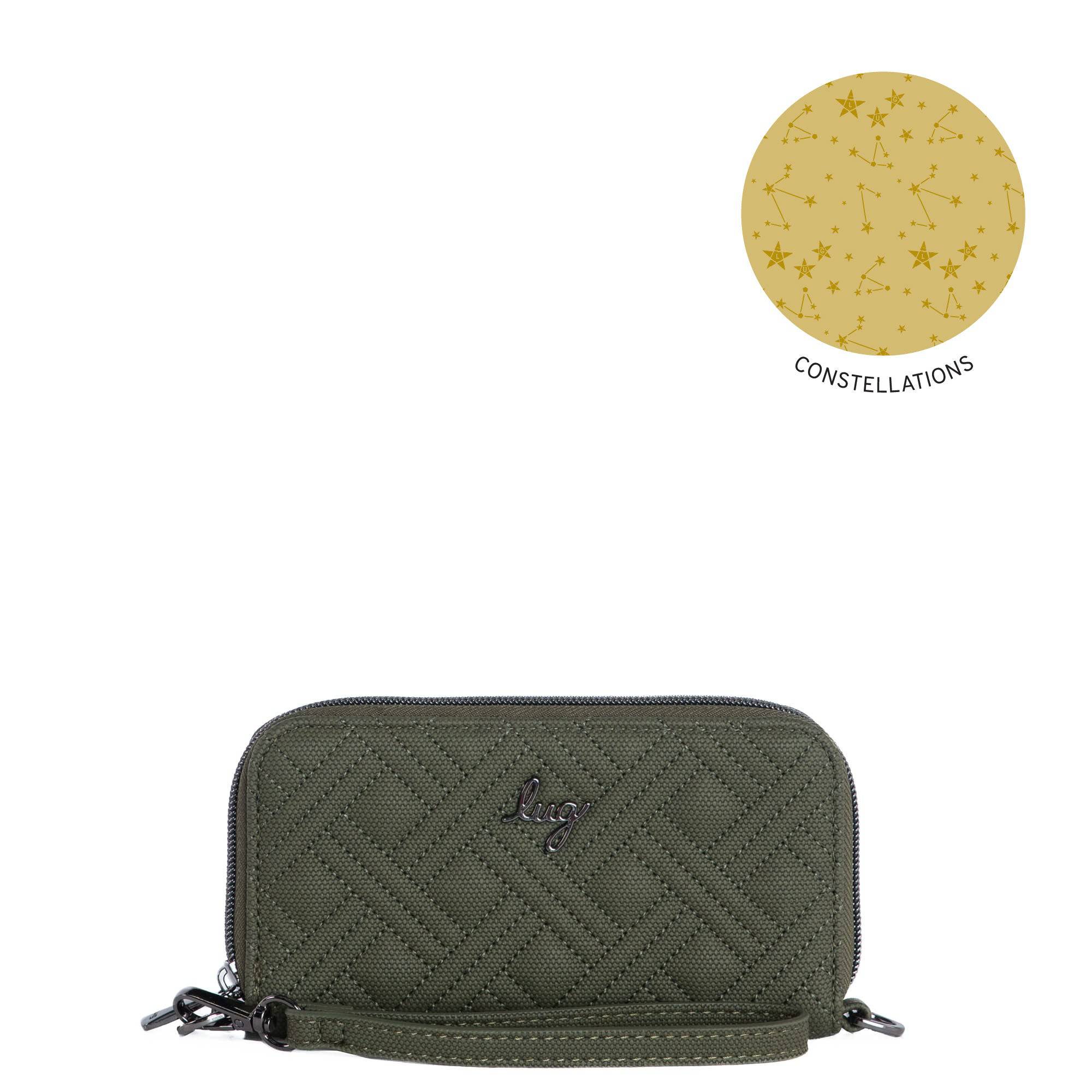 Whirly Matte Luxe VL RFID Wristlet Wallet - OLIVE GREEN - WHIRLY-ML-OLIVE